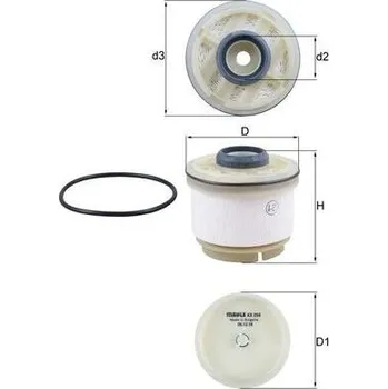 Palivový filtr palivovy filtr KNECHT KX 268D