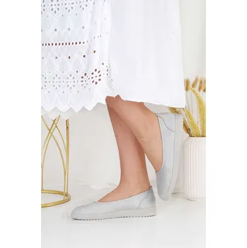 Dámské baleríny Cathay moda Šedé třpytivé baleríny 3902-4L.G Velikost: 38