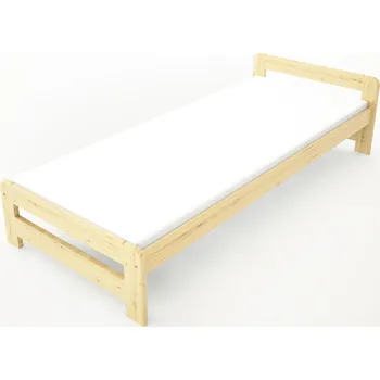 Postel Maxi Postel z masivu Euro 80 x 200 cm, Přírodní