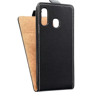 Pouzdro na mobilní telefon Vertikální flip pouzdro Coolcase Flexi Fresh pro Samsung Galaxy A20e Černé (Flipové vertikální vyklápěcí pouzdro na mobilní telefon Samsung Galaxy A20e)