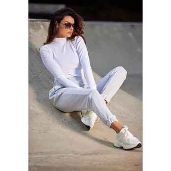 Basic bavlněné kalhoty M275 Barva: Šedá, Velikost: S