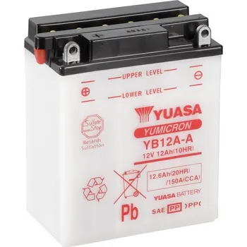 Auto-moto baterie Yumicron akumulátor bez kyseliny YUASA YB12A-A