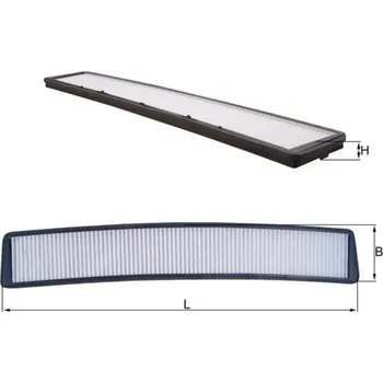 Kabinový filtr Filtr, vzduch v interiéru MAHLE LA 102