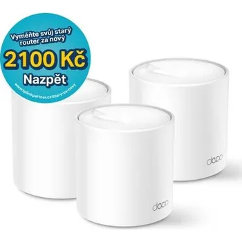 Počítač TP-Link Deco X60(3-pack) WiFi6 Mesh (AX5400, 2,4GHz/5GHz, 2xGbELAN/WAN)