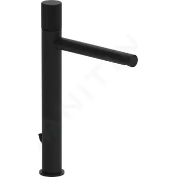 Vodovodní baterie Paffoni Jo Umyvadlová baterie s výpustí, matná černá, JO085NO