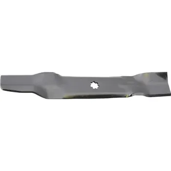 Sekačka Nůž do sekačky, traktoru Nůž p/John Deere 432mm, 432 mm, (KP-FGP406506) (Univerzální žací nůž pro travní sekačky, zahradní traktory, John Deere. Délka nože 432 mm, šířka montážního dílu 70 mm, hvězdicový otvor. Otvory: středový, montážní 7hvězdicový. Směr