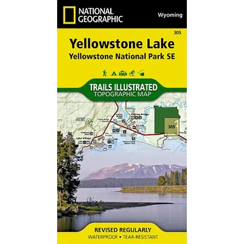 National Geographic Maps mapa Yellowstone Lake - Yellowstone NP SE /WY 1:70 t. NGS voděodolná