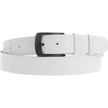 Opasek Dámský kožený opasek Black Hand 119-00 bílý Velikost = obvod pasu (cm): 85 cm