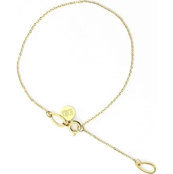 Náramek Flamenco Mystique Náramek na nohu z chirurgické oceli pozlacený 18 karátovým zlatem, odolný proti korozii