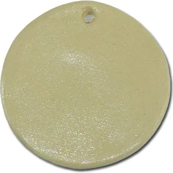 Dlažba Keramická ozdoba 6,5 cm kruh - béžová sublimace termotransfer