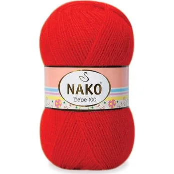 Příze Nako Bebe 100 Barva: červená - 207