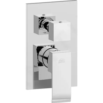 Vodovodní baterie Paffoni Level Baterie pod omítku pro 3 spotřebiče s tělesem, chrom, LES019CR