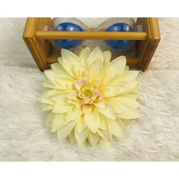 umělá květina MrHome Hlava květiny DALIA 14 cm - SZAMPAŃSKI