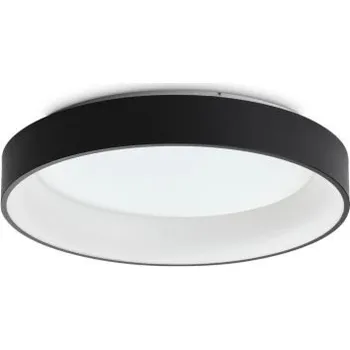 Ideal lux I307213 LED přisazené stropní svítidlo ZIGGY | 42W integrovaný LED zdroj | 5500lm | 3000K + STOLNÍ OTOČNÝ VENTILÁTOR BERGEN - NASTAVITELNÝ, BÍLÝ
