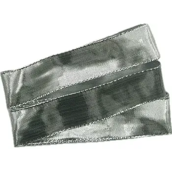 Stuha Stuha lurexová stříbrná SILVER LUCK 25mm x 2m (7,50Kč/m) (Stuha stříbrná, lurexová, oboustranná, s drátkem v lemu)