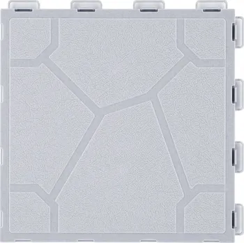 Venkovní dlažba Plastová terasová dlažba SimpleJack Fobos 30x30x1,3 cm - kámen šedá