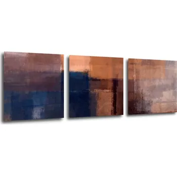 Obraz Impresi Obraz Kresba abstraktní obdélníky - 90 x 30 cm (3 dílný)