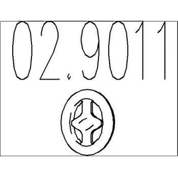 Tlumič výfuku Zarážka, tlumič výfuku MTS 02.9011