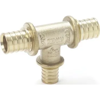 rozdělovač topení Rehau T-kus 25/17/25mm lisovací, topení, mosaz