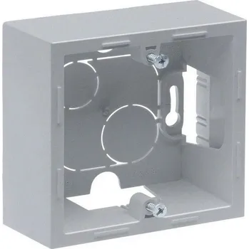 vypínač SUNO HLINÍK KRABICE PRO POVRCHOVOU MONTÁŽ JEDNODUCHÁ LEGRAND 721394