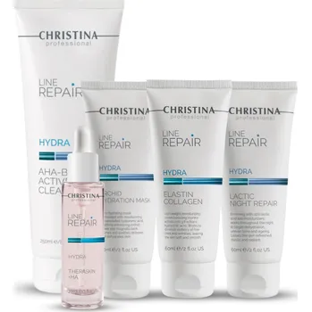 Kosmetická sada Christina Cosmeceuticals Sada Line Repair HYDRA pro aktivní hydrataci s AHA