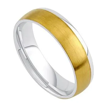 Prsten Snubní prsten VIENNE z chirurgické oceli pro muže velikost obvod 58 mm RRC2046-M-obvod 58 mm