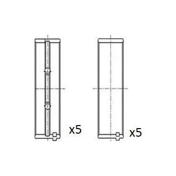 Motor automobilu Hlavní ložiska klikového hřídele FAI AutoParts BM1011-STD