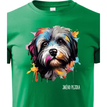 Chlapecké tričko Dětské tričko Lhasa Apso, Barva Zelená, Velikost 158 cm/12 roků, Canvas Dětské tričko 2565