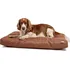 Pelíšek pro psa Samohýl Exclusive Lazy matrace pro psy 90 x 60 cm hnědá