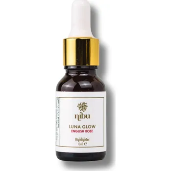Pleťové sérum Nibu Naturals | Rozjasňující Sérum Luna Glow - English Rose Objem: 15 ml růžová tvářenka nebo lesk na rty, obsahuje astaxanthin