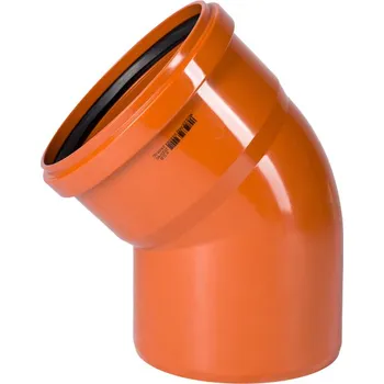 Kanalizační potrubí Koleno kanalizační PVC Osma KGB 45°, DN 200, oranžová