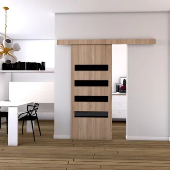 Interiérové dveře Posuvné dveře STANDART F100, Sonoma