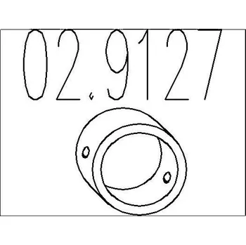 Tlumič výfuku Zarážka, tlumič výfuku MTS 02.9127