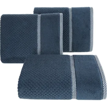 FROTÉ RUČNÍK CALEB 70X140 CM TMAVĚMODRÁ