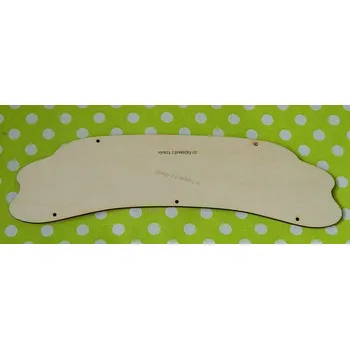 Stavební deska Dřevěné výřez z překližky, PROVENCE CEDULE, 21x6cm, 1ks