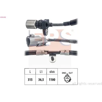 Motor automobilu Generátor impulsů, klikový hřídel EPS 1.953.502