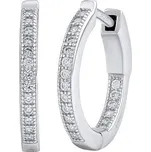 Stříbrné kruhové náušnice JASMIN 17 mm JJJE0105