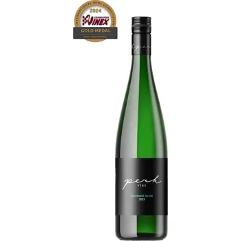 Víno Sylvánské zelené 2023, moravské zemské víno, Perk víno, polosladké