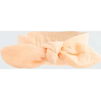 Kojenecká čepice Kojenecká mušelínová čelenka New Baby Leny peach, vel. 62 (3-6m)