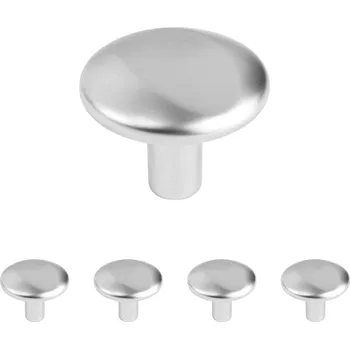 Nábytkové kování Walteco Nábytkový knopek Zamora, průměr 28mm, matný chrom Množství: 5 ks