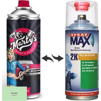 Barva ve spreji Barva ve spreji RAL 6019 stupeň lesku Mat kvalita laku 1K Akrylátový lak