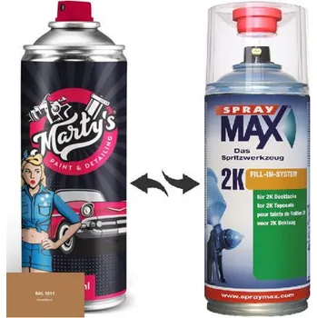 Barva ve spreji Barva ve spreji RAL 1011 stupeň lesku Polomat kvalita laku 1K Akrylátový lak