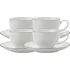 Maxwell & Williams White Basics Edge espresso šálek a podšálek 100 ml 4 ks bílý