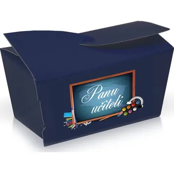 Bonboniéra Selllot, s.r.o., K Hájům 34, 155 00 Praha 5 - Vyrobeno v Itálii Minibonboniéra s kakaovými pralinkami Panu učiteli 28g