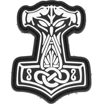 Nášivka JTG PVC 3D nášivka "Thors Hammer Mjölnir" - bílá