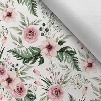 Látka s potiskem kočárkovina TD/NS v ​​zahradě