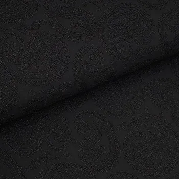 Šatovka Q11503-690 černá s výšivkou, š.140