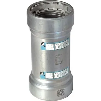 rozdělovač topení Sanha HEAVY STEEL PRESS 70270S nátrubek 1", bez zarážky, s konci na vnitřní lisování, topení, uhlíková ocel