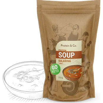 Keto dieta Protein & Co. Keto proteinová polévka 210 g gulášová