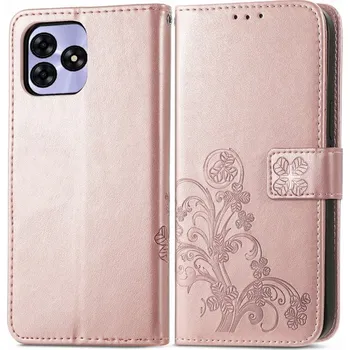 Pouzdro na tablet VSECHNONAMOBIL 75020 ART FLOWERS Peněženkový obal pro Umidigi G5 / G5A světle růžový